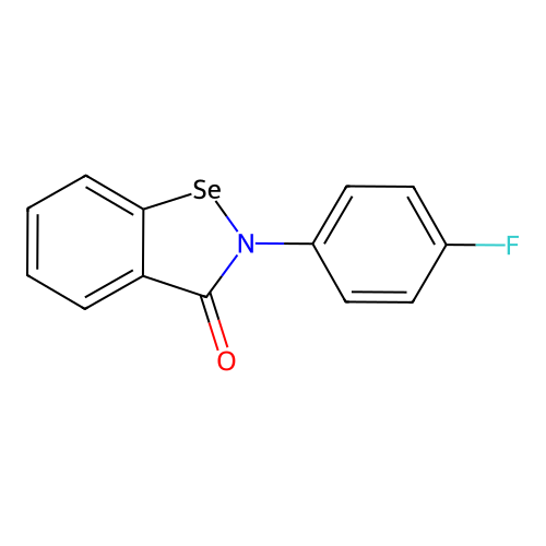 1,2-Benzisoselenazol-3(2H)-one, 2-(4-fluorophenyl)- structure