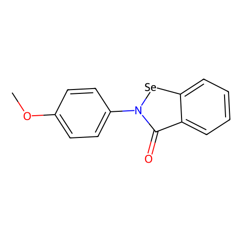 1,2-Benzisoselenazol-3(2H)-one, 2-(4-methoxyphenyl)- structure