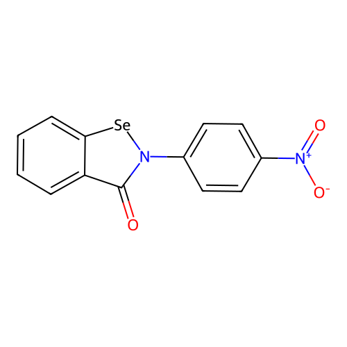 1,2-Benzisoselenazol-3(2H)-one, 2-(4-nitrophenyl)- structure