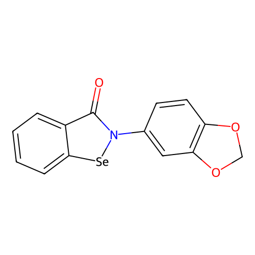 1,2-Benzisoselenazol-3(2H)-one, 2-(1,3-benxodioxol-5-yl)- structure