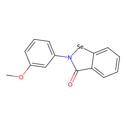 1,2-Benzisoselenazol-3(2H)-one, 2-(3-methoxyphenyl)- structure