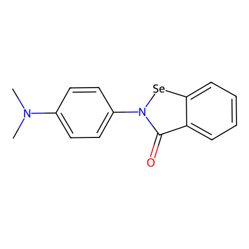 1,2-Benzisoselenazol-3(2H)-one, 2-(4-(dimethylamino)phenyl)- structure
