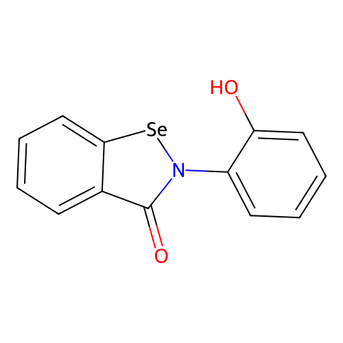 1,2-Benzisoselenazol-3(2H)-one, 2-(2-hydroxyphenyl)- structure