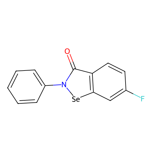 1,2-Benzisoselenazol-3(2H)-one, 6-fluoro-2-phenyl- structure
