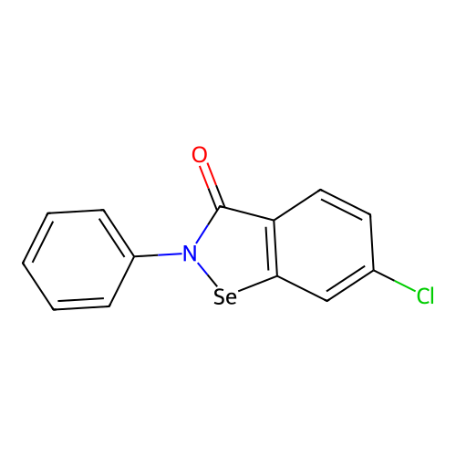 1,2-Benzisoselenazol-3(2H)-one, 6-chloro-2-phenyl- structure
