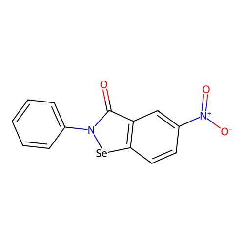 1,2-Benzisoselenazol-3(2H)-one, 5-nitro-2-phenyl- structure