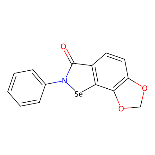(1,3)Dioxolo(4,5-g)-1,2-benzisoselenazol-3(2H)-one, 2-phenyl- structure