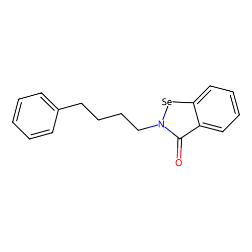 1,2-Benzisoselenazol-3(2H)-one, 2-(4-phenylbutyl)- structure