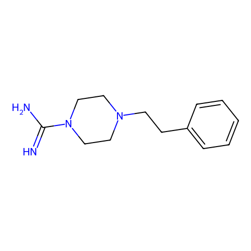 1-Piperazinecarboxamidine, 4-phenethyl- structure