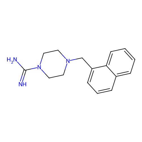1-Piperazinecarboxamidine, 4-(1-naphthylmethyl)- structure