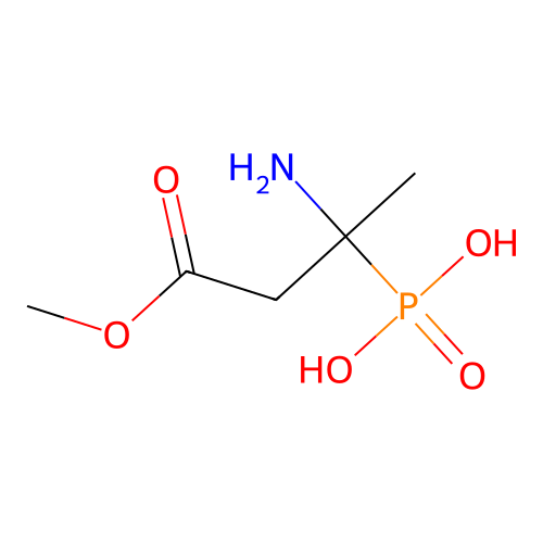 (2-Amino-4-methoxy-4-oxobutan-2-yl)phosphonic acid structure