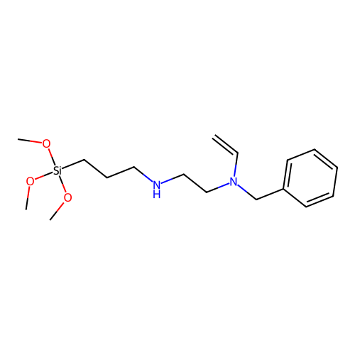 3-((2-(N-Vinylbenzylamino)ethyl)amino)propyltrimethoxysilane structure