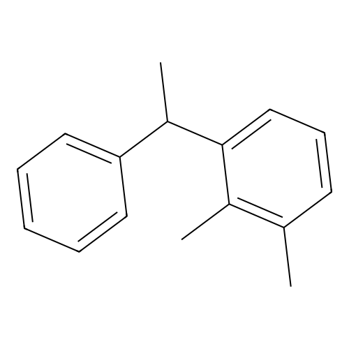 Dimethyl(1-phenylethyl)benzene structure