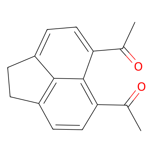 1,1'-(1,2-Dihydroacenaphthylene-5,6-diyl)diethanone structure
