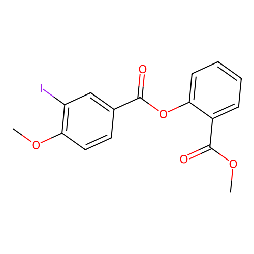 2-(Methoxycarbonyl)phenyl 3-iodo-4-methoxybenzoate structure