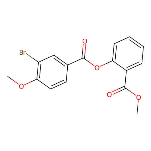 2-(Methoxycarbonyl)phenyl 3-bromo-4-methoxybenzoate structure