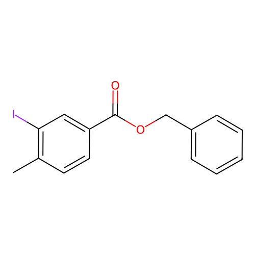Benzyl 3-iodo-4-methylbenzoate structure