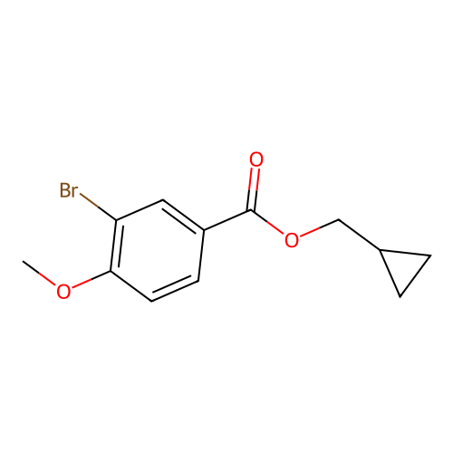 Cyclopropylmethyl 3-bromo-4-methoxybenzoate structure