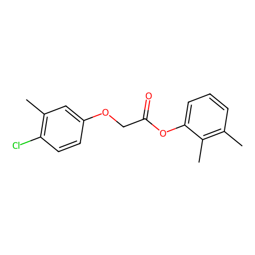 2,3-Dimethylphenyl (4-chloro-3-methylphenoxy)acetate structure