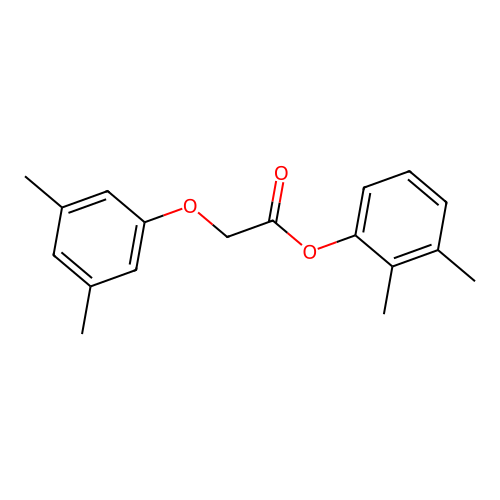 2,3-Dimethylphenyl (3,5-dimethylphenoxy)acetate structure