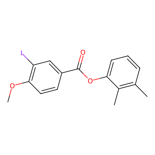 2,3-Dimethylphenyl 3-iodo-4-methoxybenzoate structure