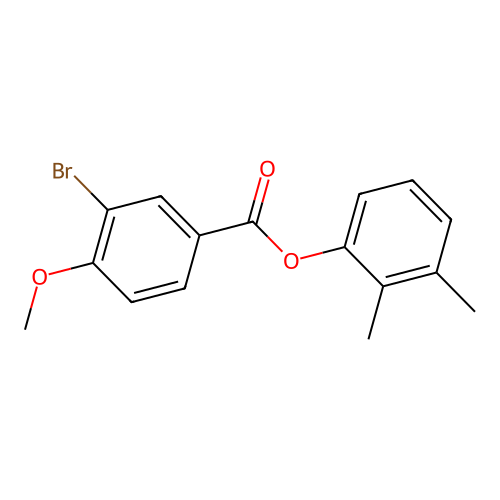 2,3-Dimethylphenyl 3-bromo-4-methoxybenzoate structure