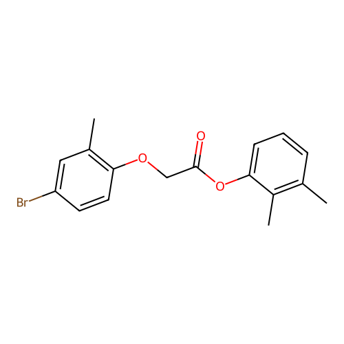 2,3-Dimethylphenyl (4-bromo-2-methylphenoxy)acetate structure