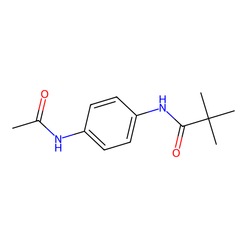 N-[4-(acetylamino)phenyl]-2,2-dimethylpropanamide structure