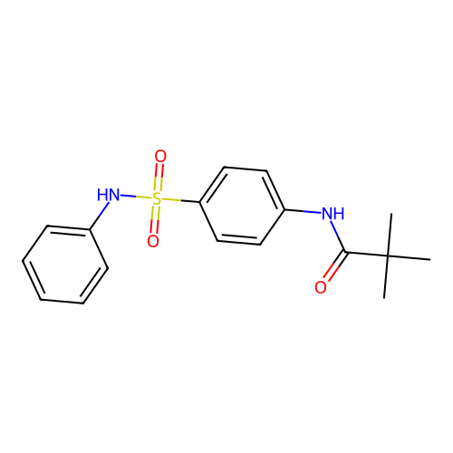 2,2-dimethyl-N-[4-(phenylsulfamoyl)phenyl]propanamide structure