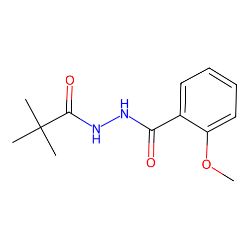 N'-(2,2-dimethylpropanoyl)-2-methoxybenzohydrazide structure
