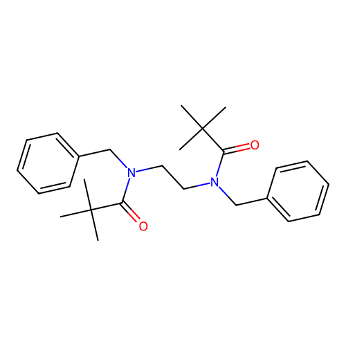 N-benzyl-N-[2-[benzyl(2,2-dimethylpropanoyl)amino]ethyl]-2,2-dimethylpropanamide structure