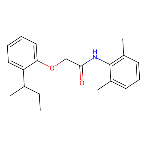 2-(2-butan-2-ylphenoxy)-N-(2,6-dimethylphenyl)acetamide structure