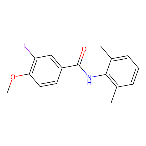 N-(2,6-dimethylphenyl)-3-iodo-4-methoxybenzamide structure