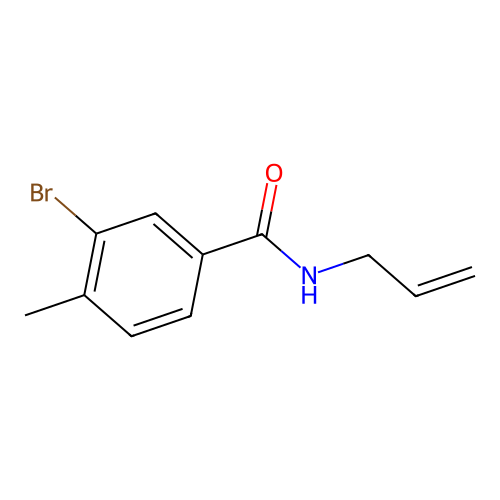 N-allyl-3-bromo-4-methylbenzamide structure