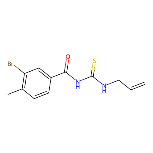 N-[(allylamino)carbonothioyl]-3-bromo-4-methylbenzamide structure