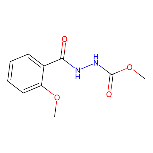 methyl N-[(2-methoxybenzoyl)amino]carbamate structure