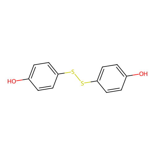 4-[(4-Hydroxyphenyl)disulfanyl]phenol structure