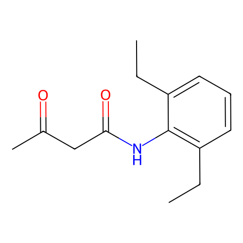 N-(2,6-Diethylphenyl)-3-oxobutyramide structure