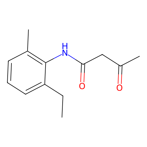N-(2-Ethyl-6-methylphenyl)-3-oxobutyramide structure