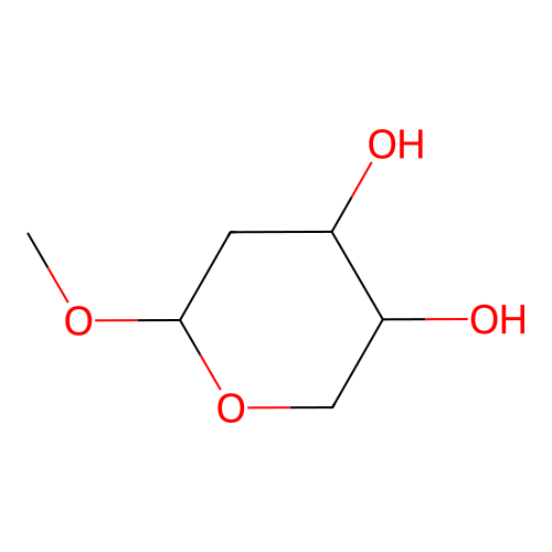 beta-D-erythro-Pentopyranoside, methyl 2-deoxy- structure