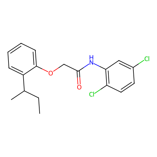 2-(2-butan-2-ylphenoxy)-N-(2,5-dichlorophenyl)acetamide structure
