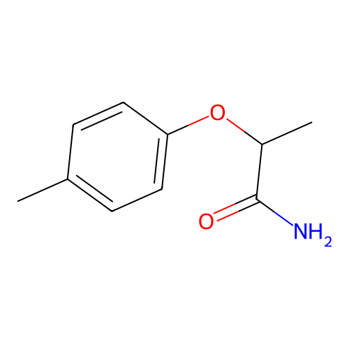 2-(4-Methylphenoxy)propanamide structure