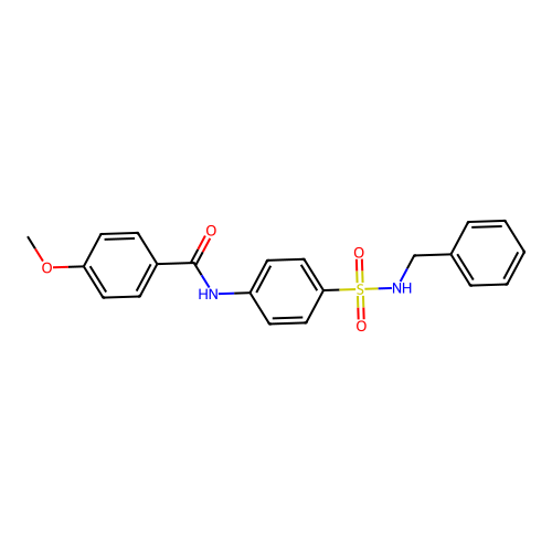 N-[4-(benzylsulfamoyl)phenyl]-4-methoxybenzamide structure
