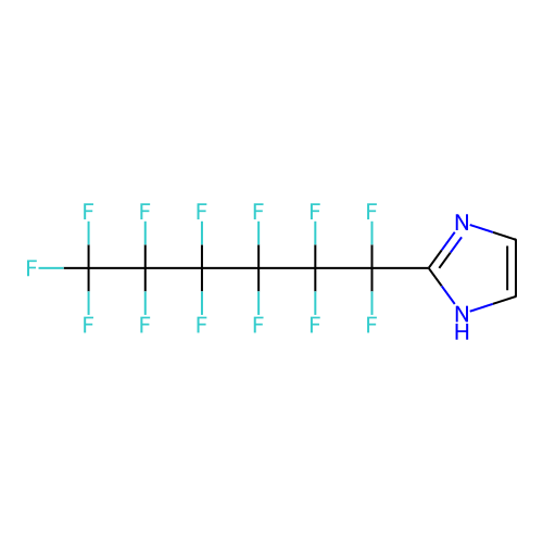 Imidazole, 2-tridecafluorohexyl- structure