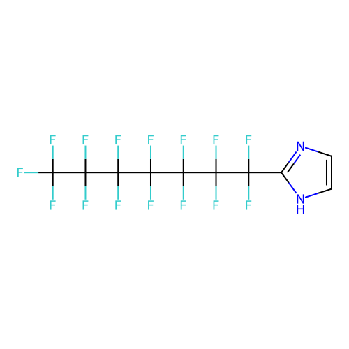 Imidazole, 2-pentadecafluoroheptyl- structure