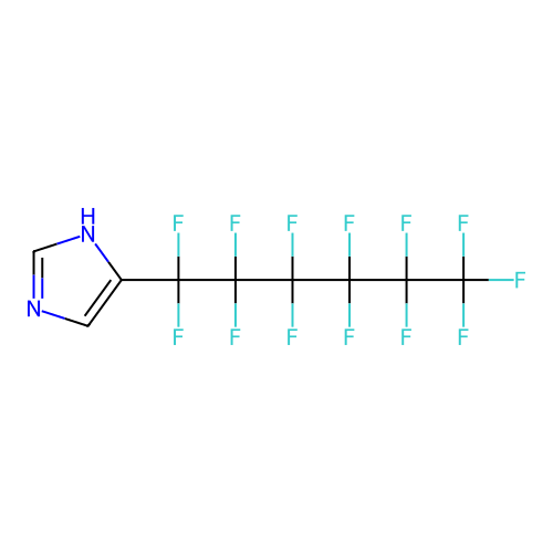 Imidazole, 4-tridecafluorohexyl- structure