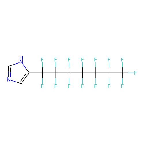 Imidazole, 4-pentadecafluoroheptyl- structure