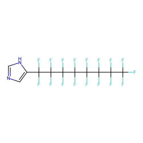 Imidazole, 4-heptadecafluorooctyl- structure
