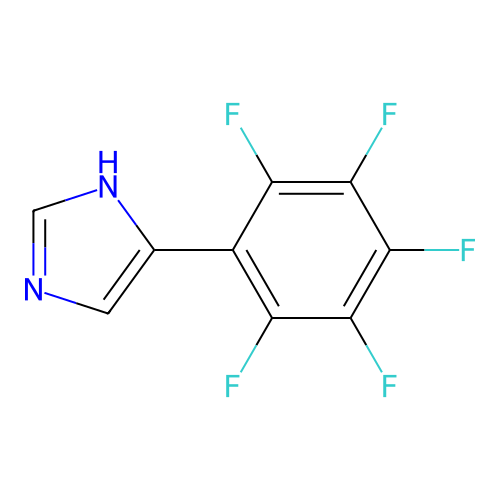 4-(2,3,4,5,6-Pentafluorophenyl)-1H-imidazole structure