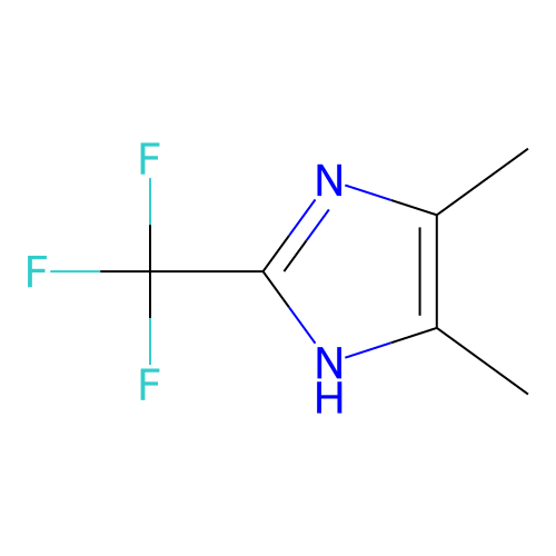 Imidazole, 4,5-dimethyl-2-trifluoromethyl- structure